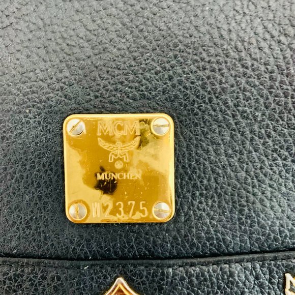 MCM STUDDED PEBBLED LEATHER BACKPACK main image 14